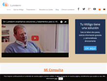 Tablet Screenshot of lumi-derm.com